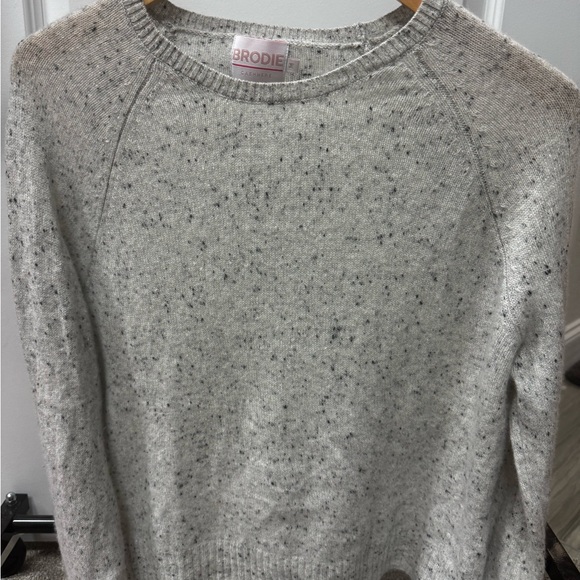 Women's cashmere Speckled Grey Sweater - Picture 1 of 3